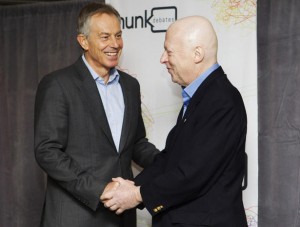 Tony Blair and Christopher Hitchens debate in Toronto